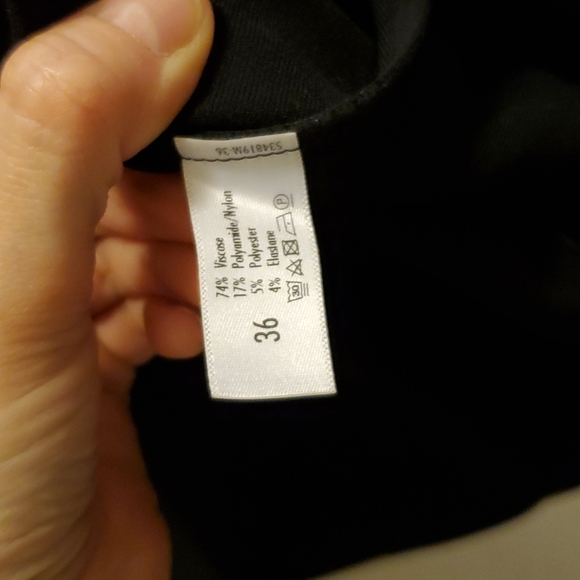 NWOT Wolford Sleeveless Dress Asymmetric Ruffle Hem, Black - Picture 6 of 7